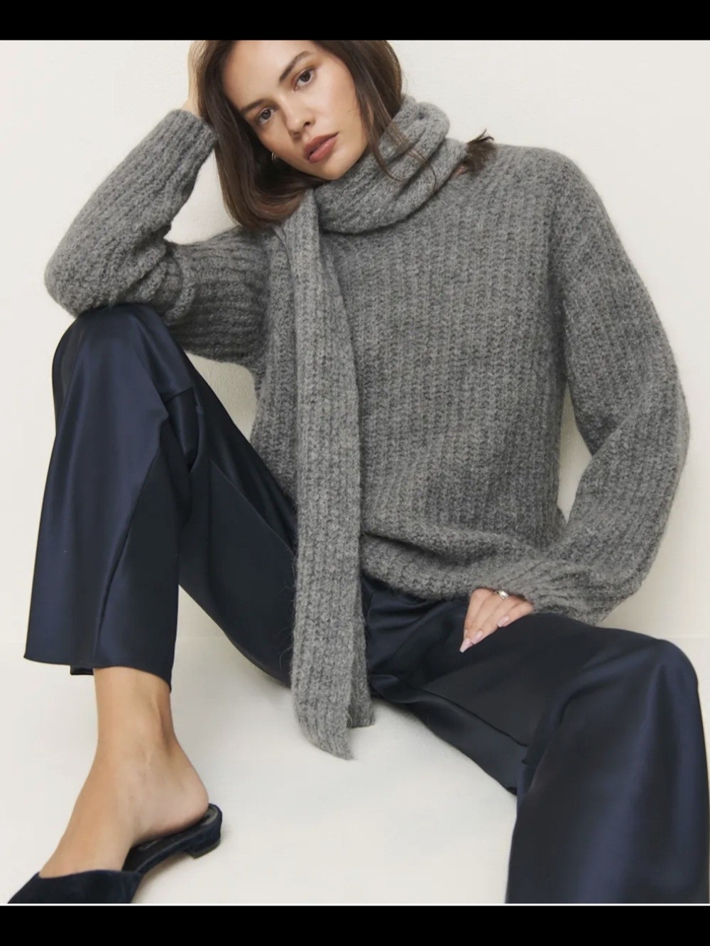 Reformation Spence Scarf Sweater